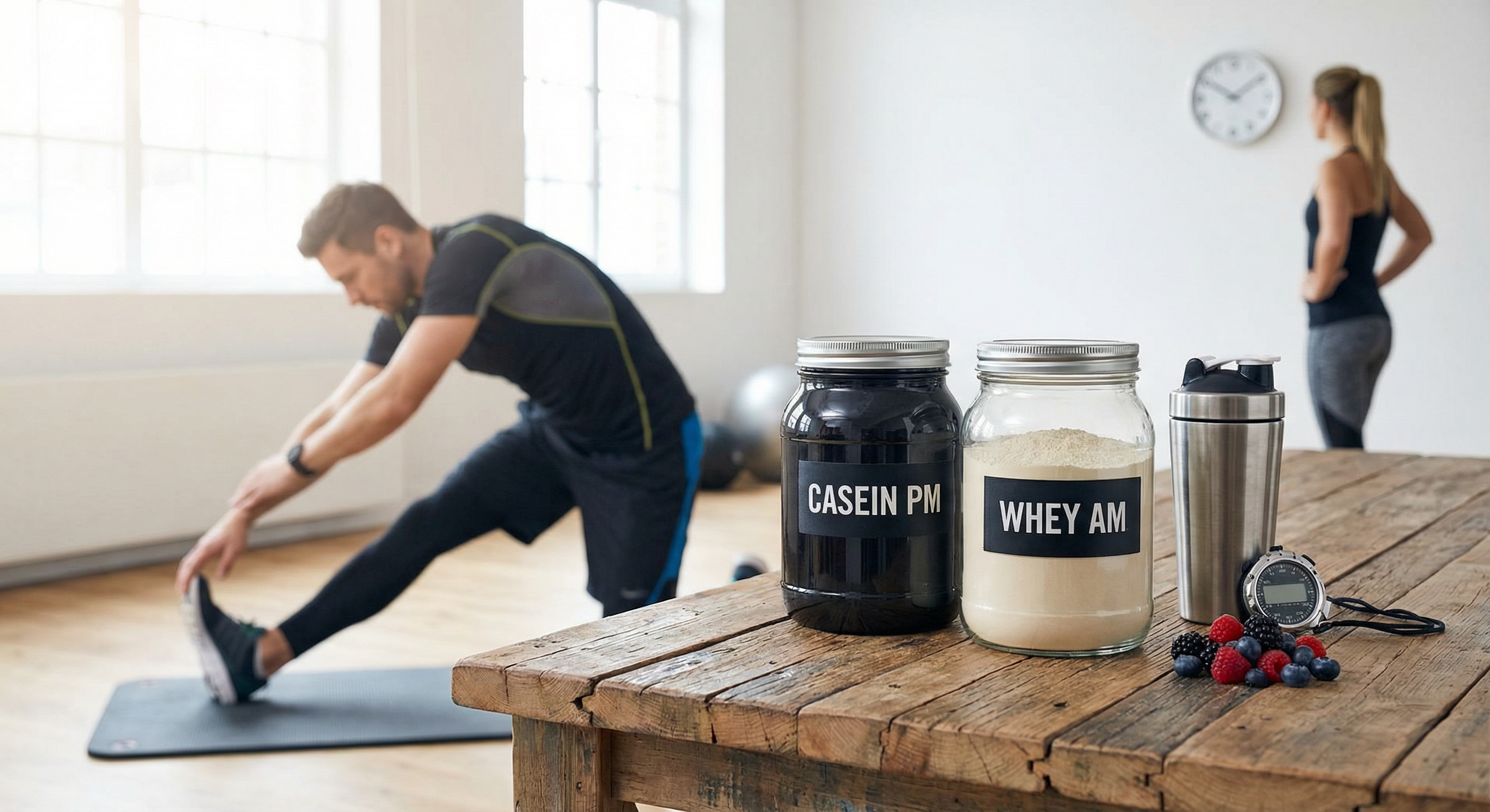 Час прийому казеїну та сироватки