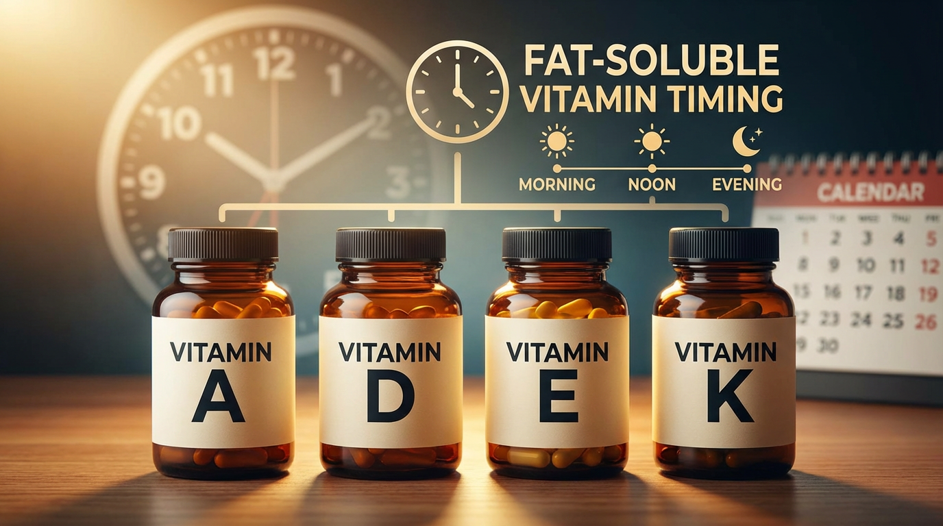 Fat soluble vitamin timing