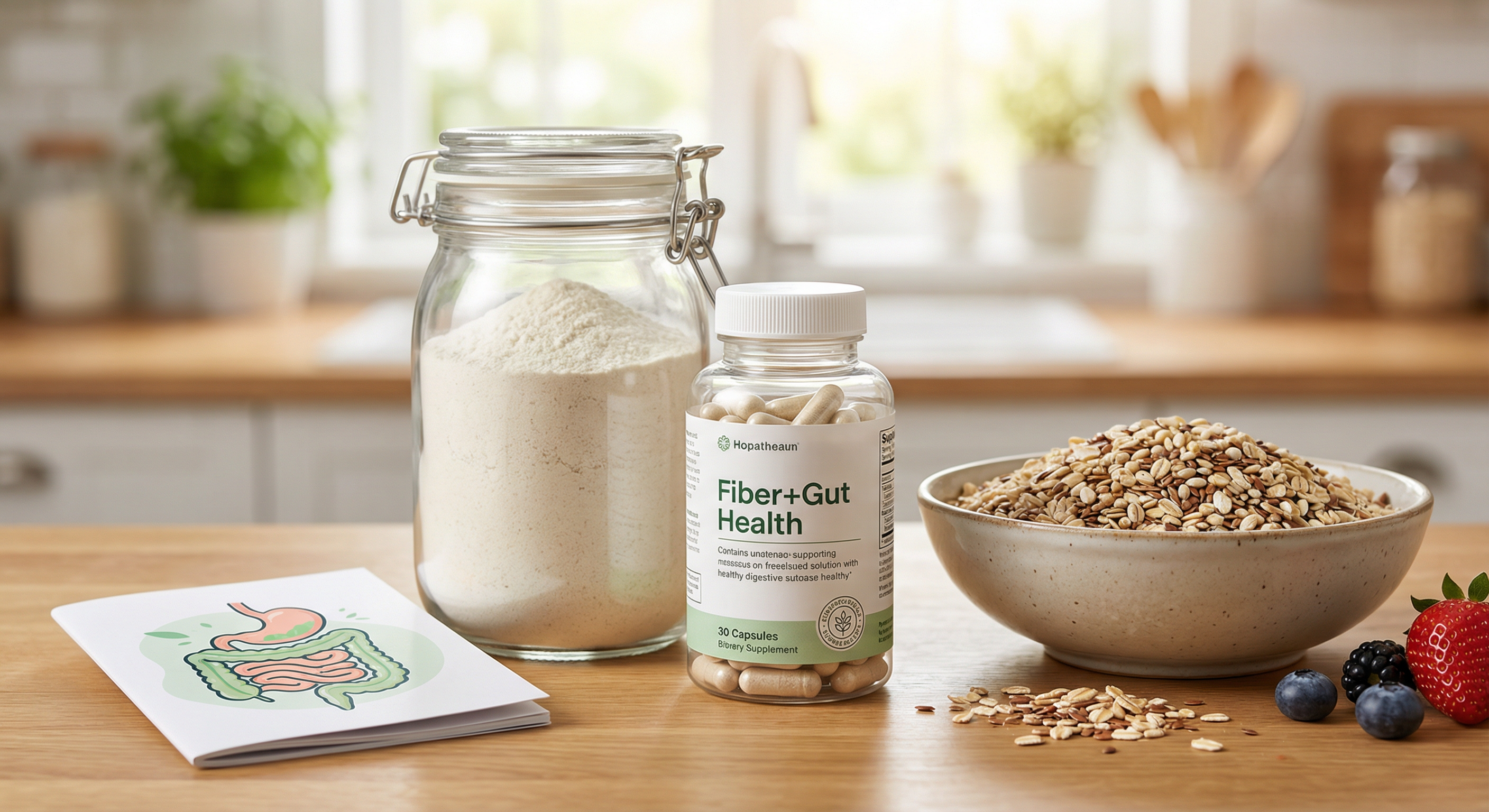 Fiber supplements for gut health
