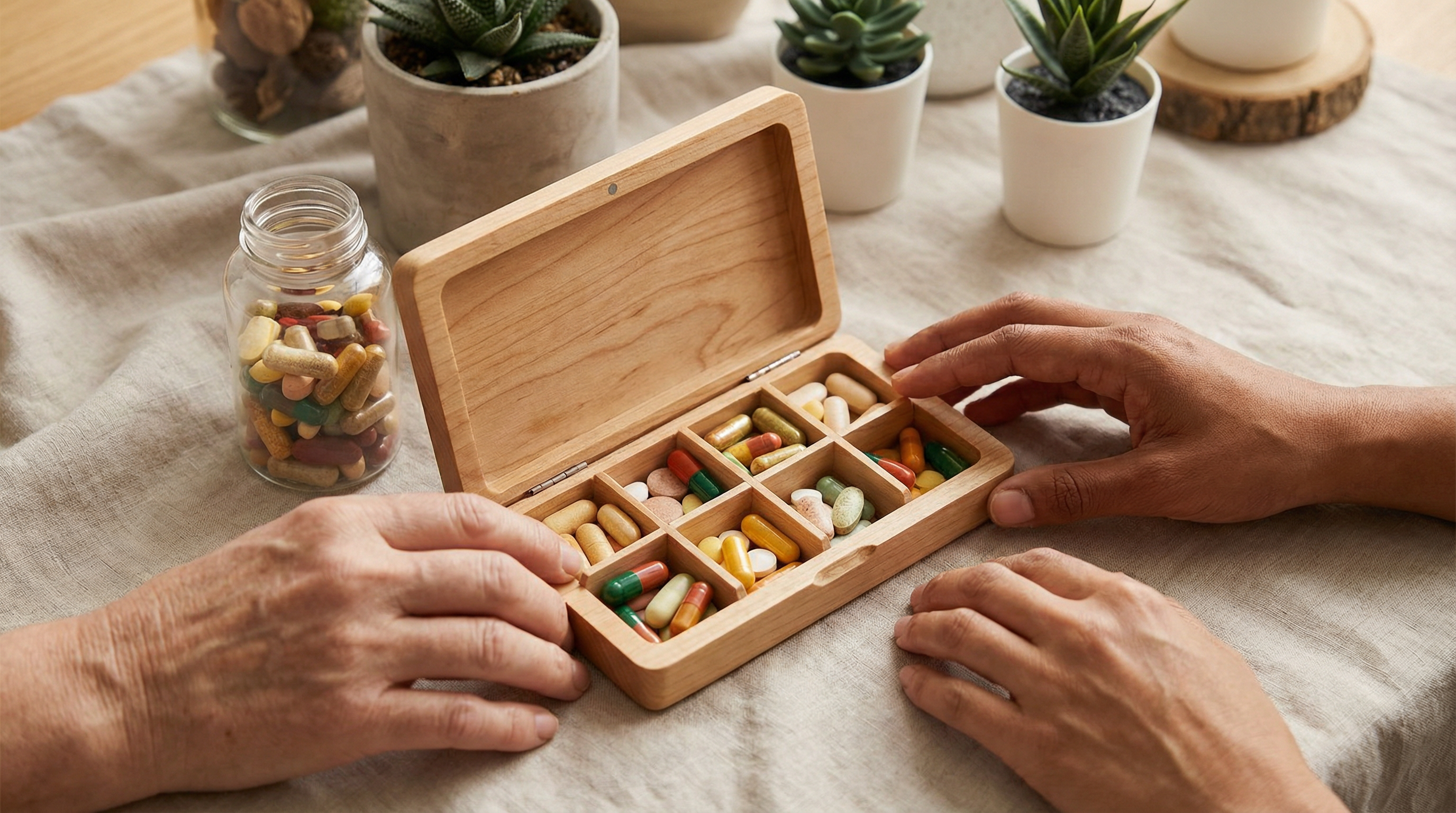 Multivitamin supplements and balanced nutrition