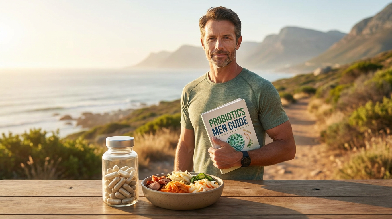 Probiotics for men: gut health, digestive comfort, and immune support in a balanced lifestyle
