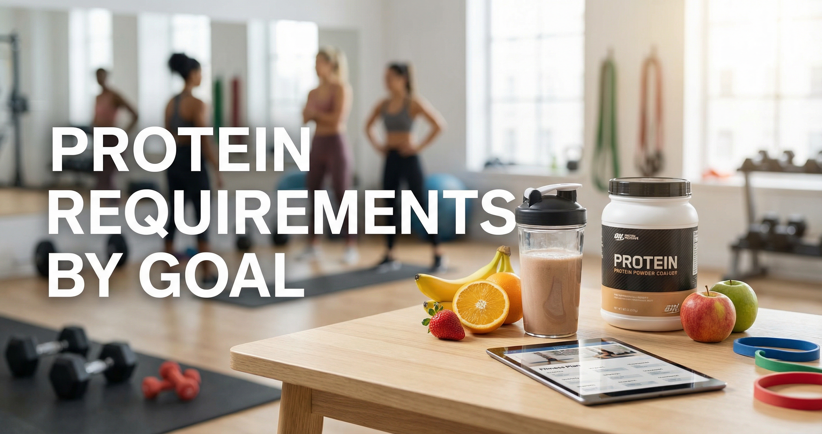 Protein requirements by goal