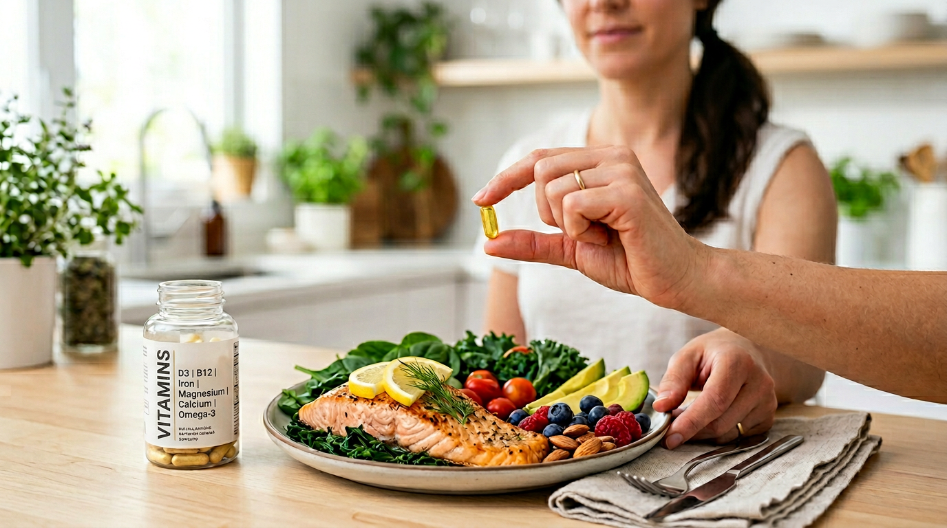 Vitamin absorption with food