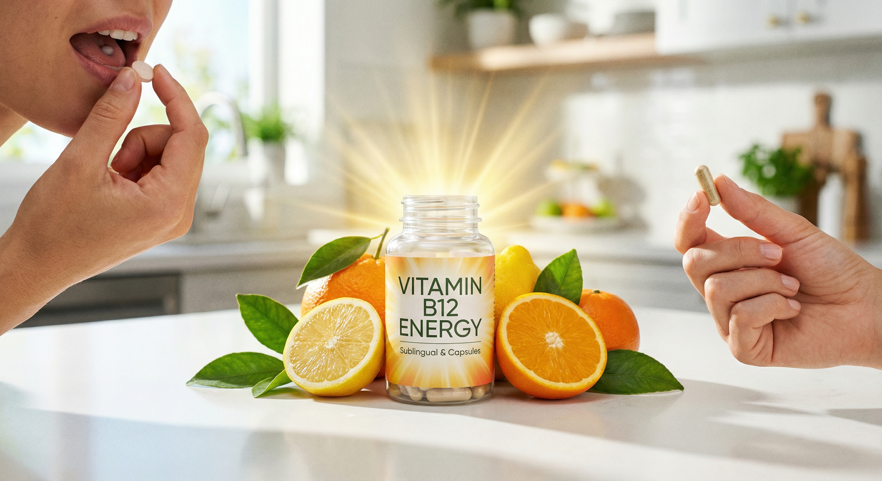 Vitamin B12 supplement for energy