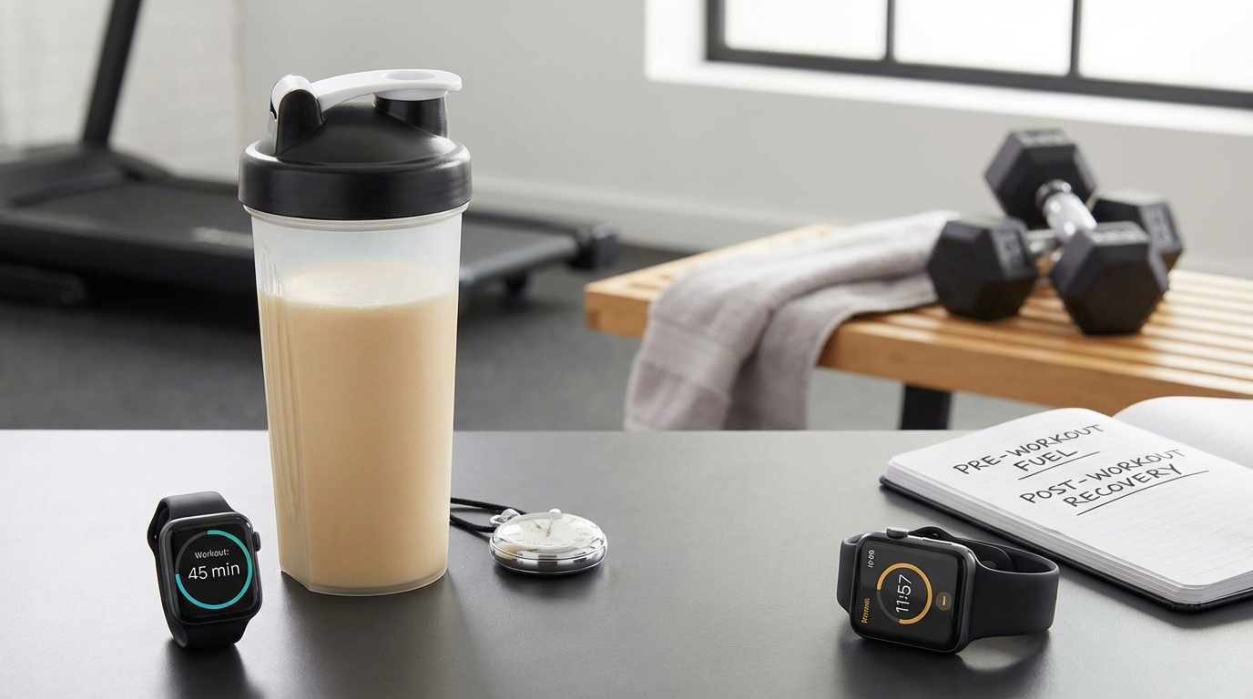 Час прийому сироваткового білку навколо тренувань