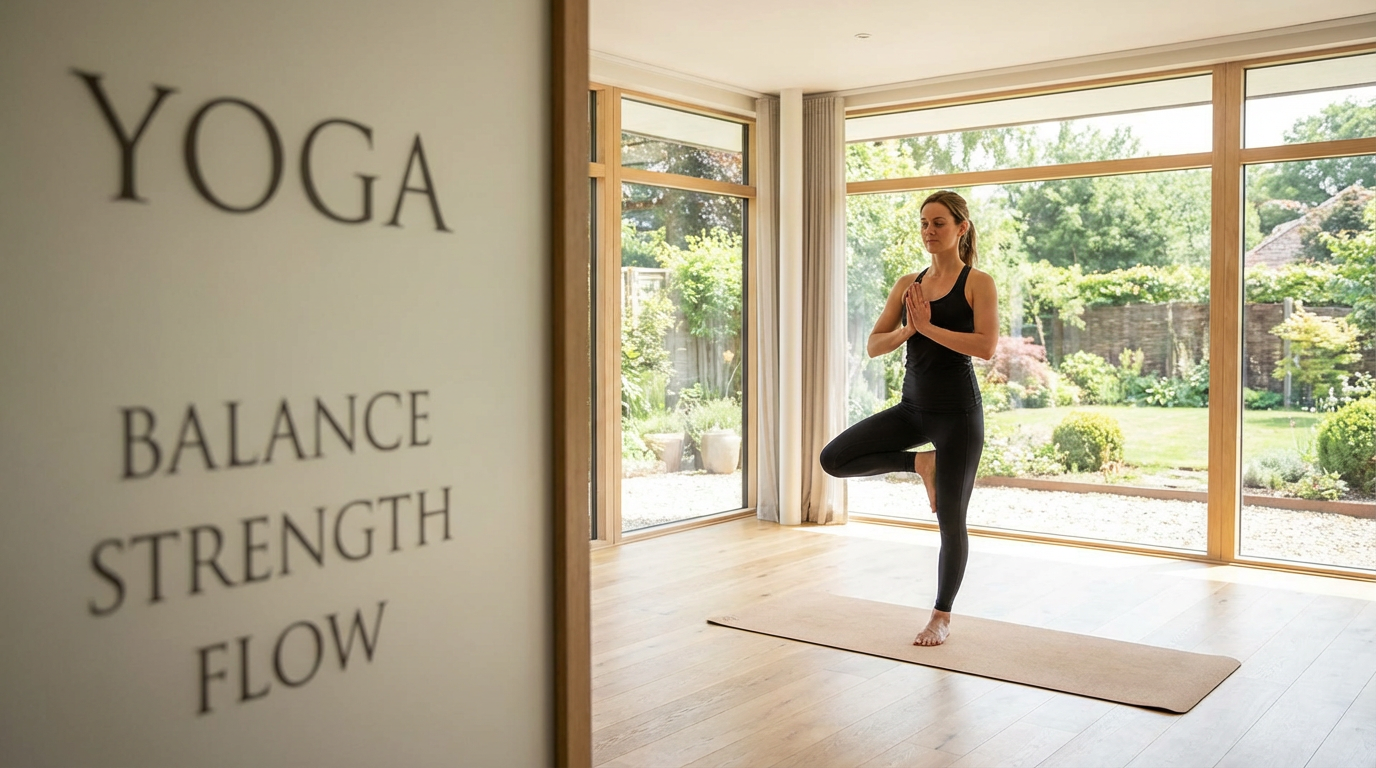 Yoga flow for balance and strength
