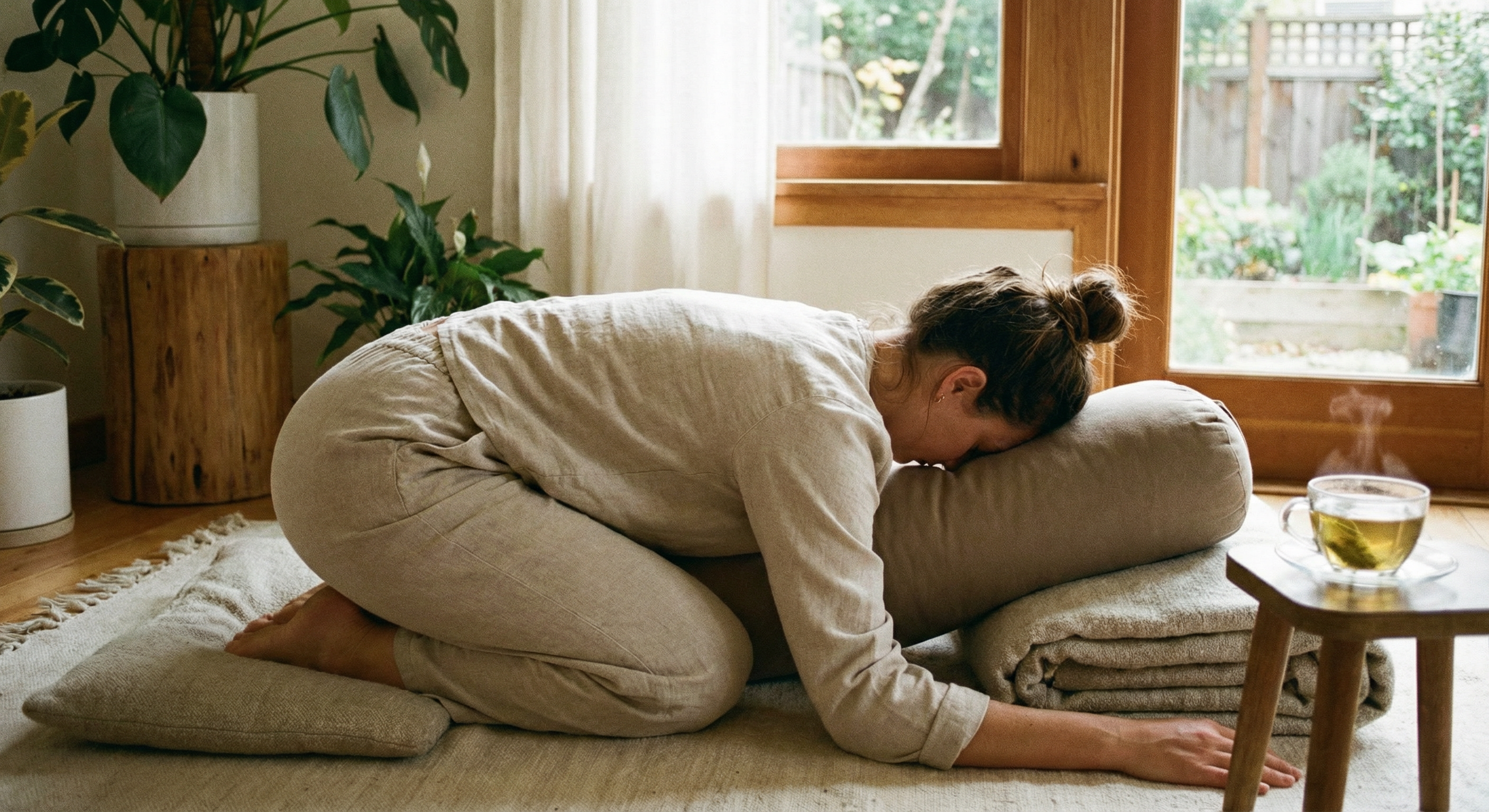 Yoga stress relief flow