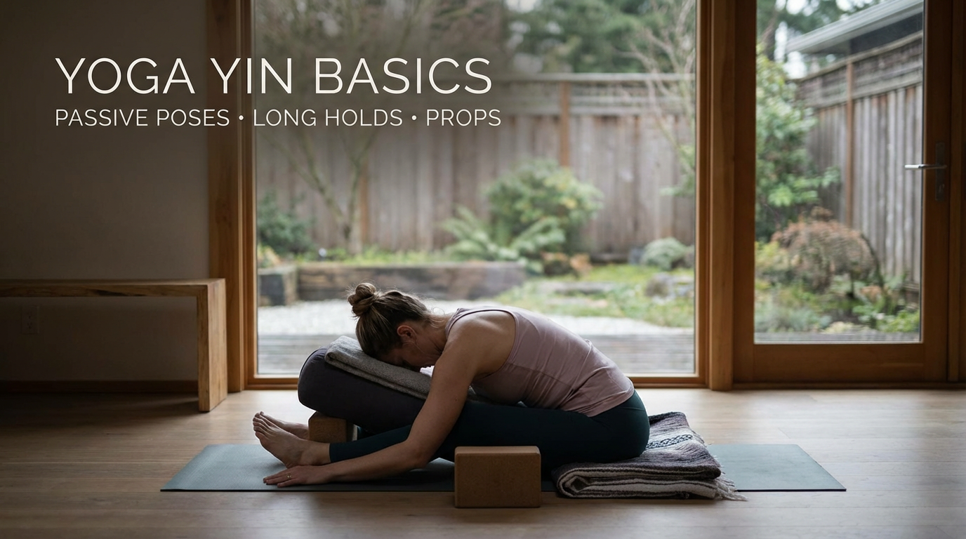 Yin yoga: calm, passive floor practice for connective tissue and relaxation